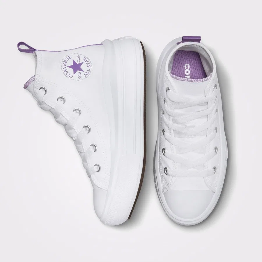 Детские кроссовки на платформе Chuck Taylor All Star Move Converse, Белый — фото 3