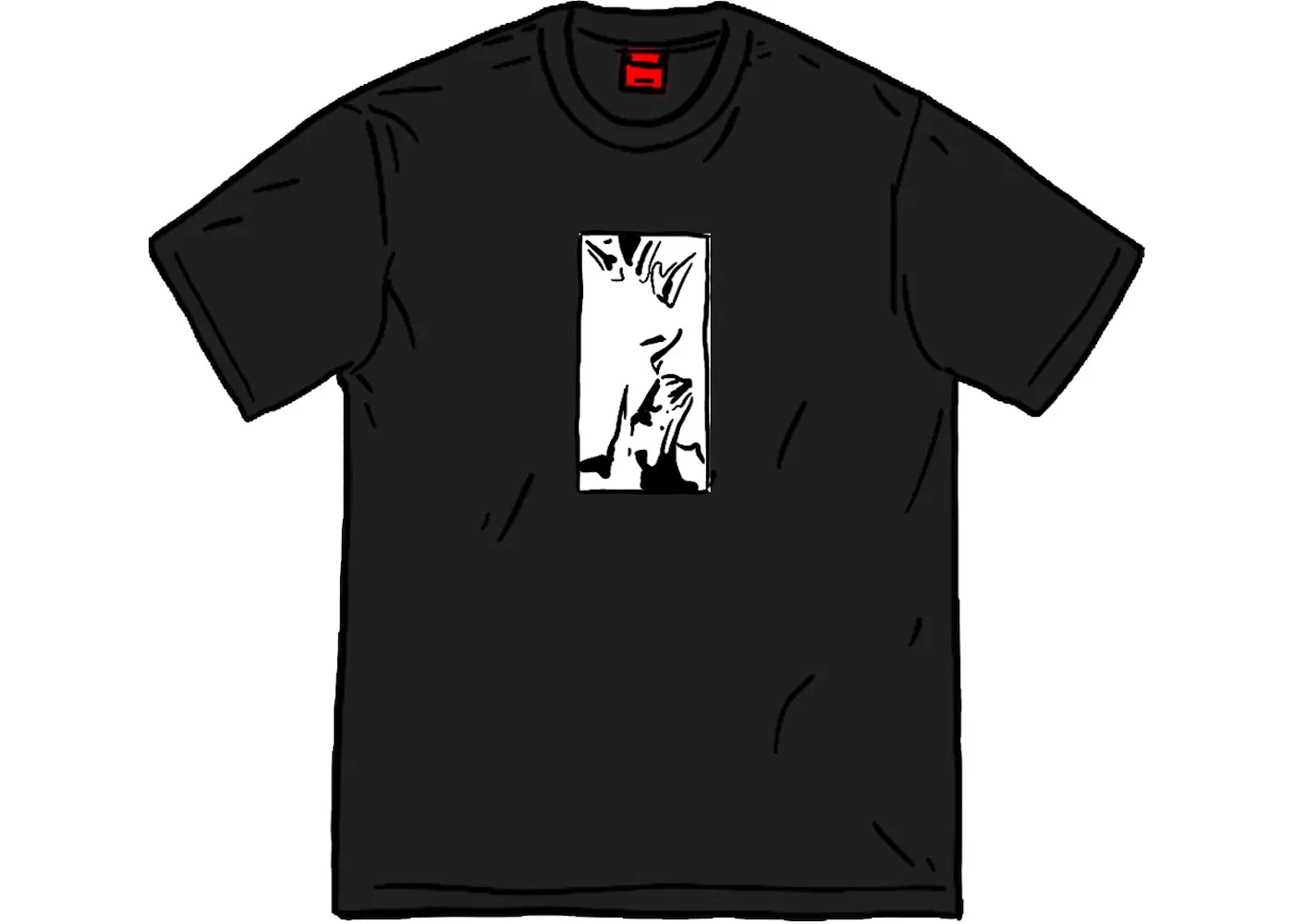 Мужская футболка с принтом Supreme My Bloody Valentine Glider Tee, Black