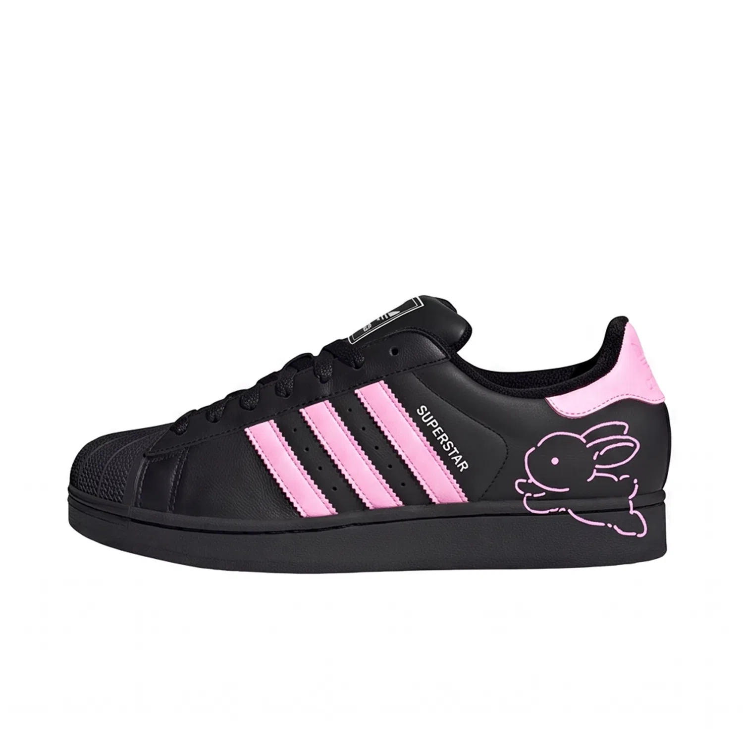 Детские кеды с принтом кролика Superstar 2 Adidas Originals, Black