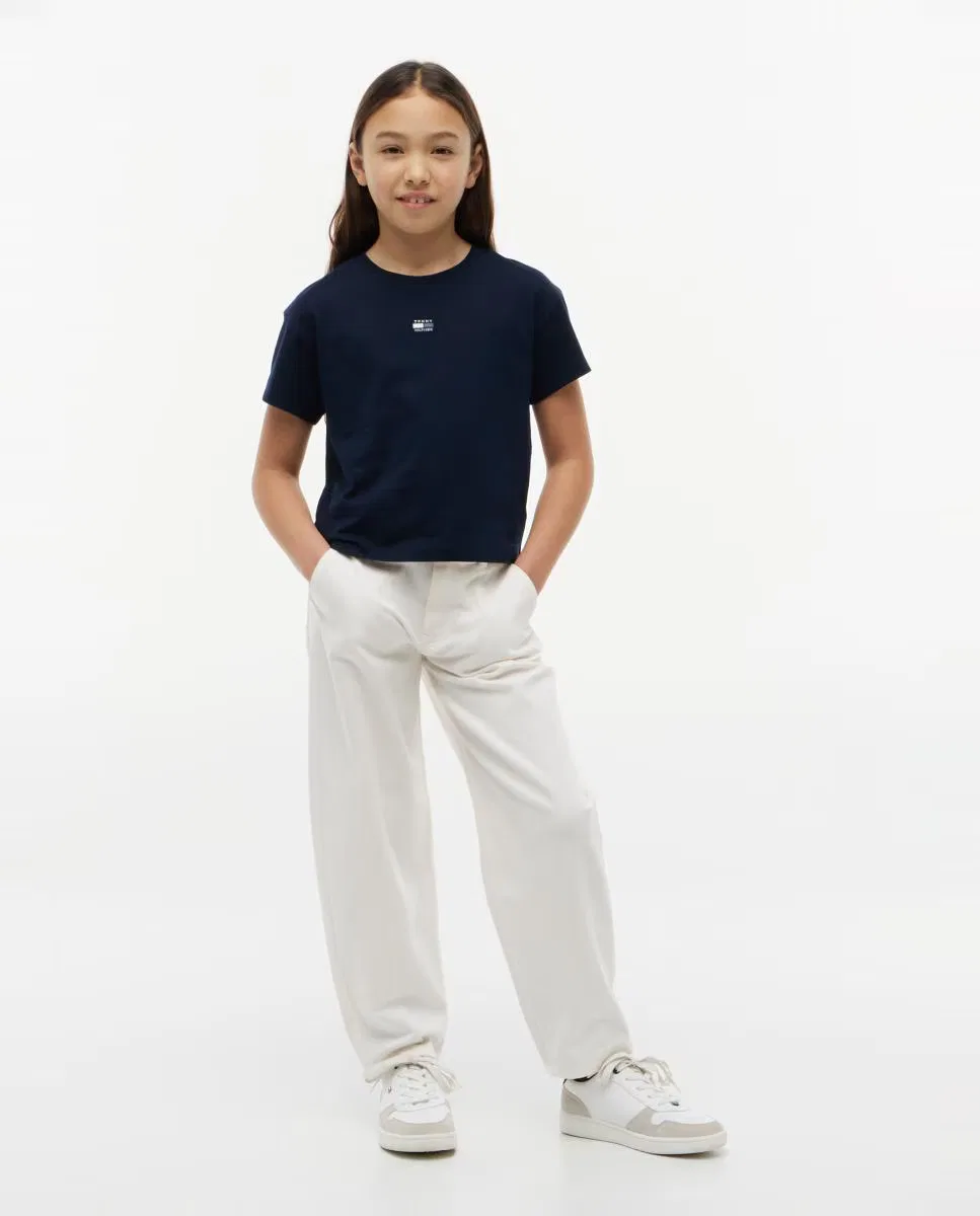 Детская футболка, Silueta Boxy Logo Frontal, Tommy Hilfiger, синий — фото 4