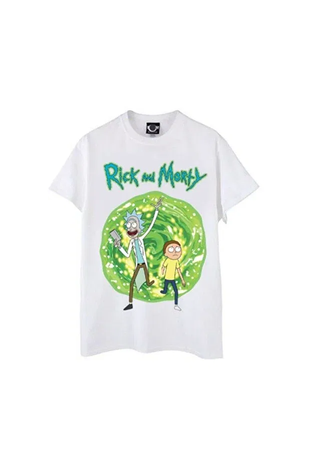 Детская футболка с принтом Rick and Morty Hilon, White