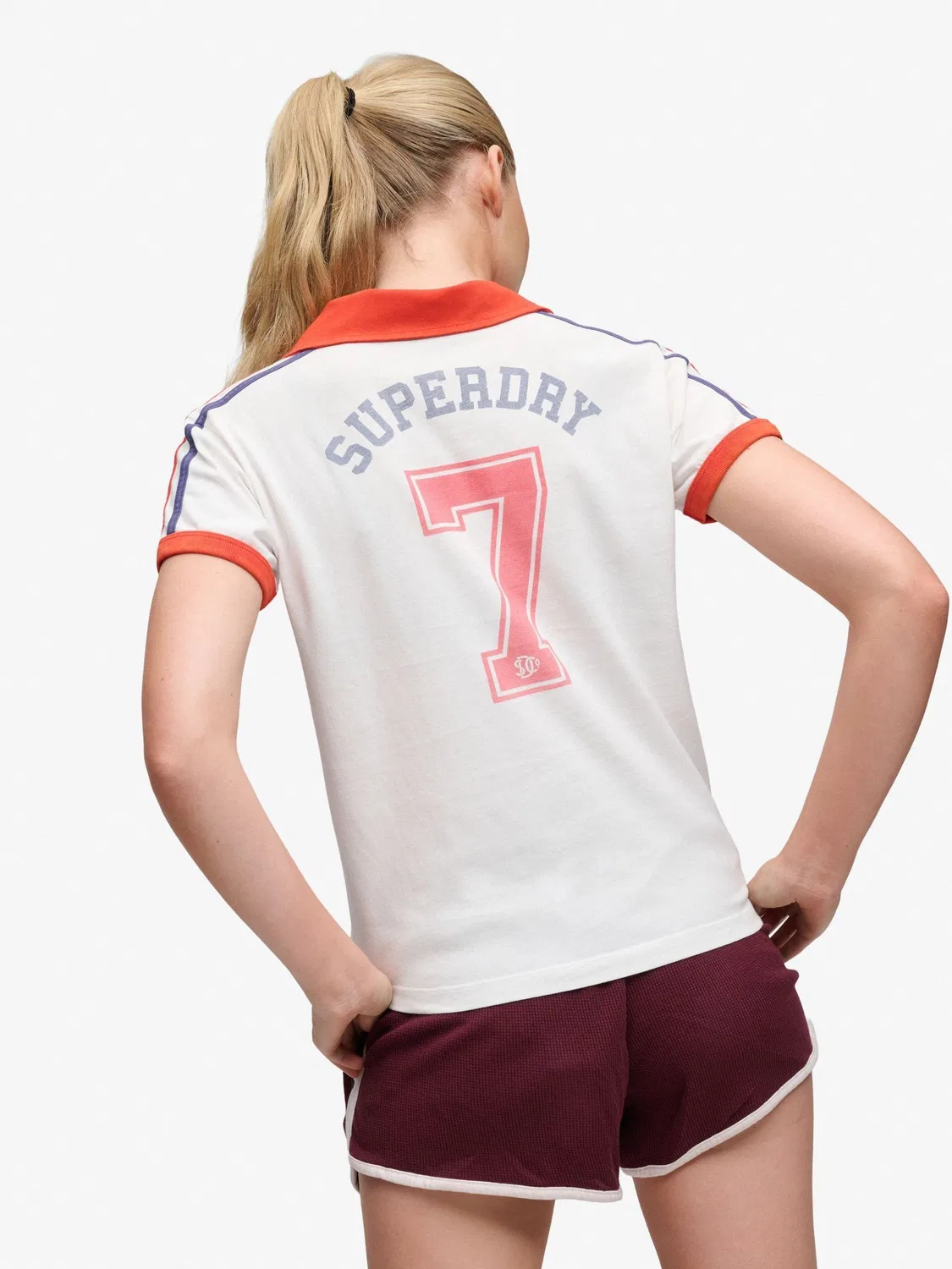 Футболка Athletic Football Stripe Superdry, белый — фото 2