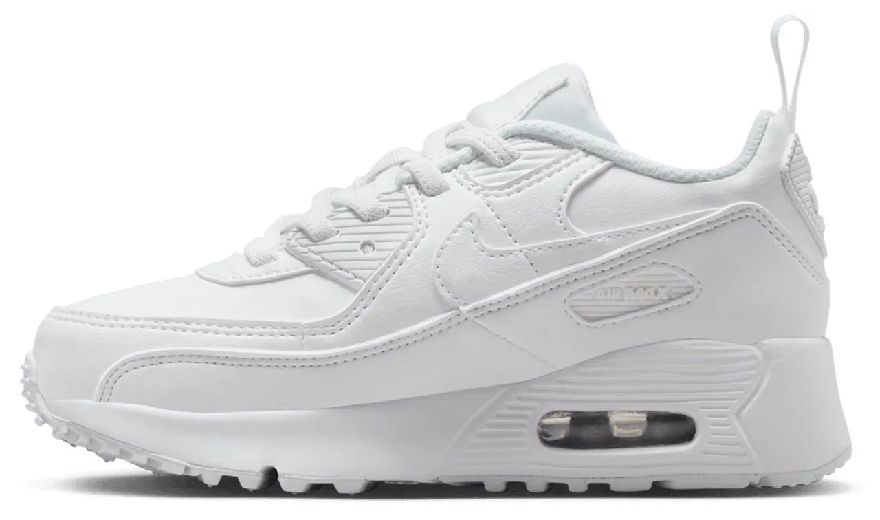Кроссовки для мальчиков Air Max 90 EasyOn Nike, цвет White/White/Metallic Silver — фото 2