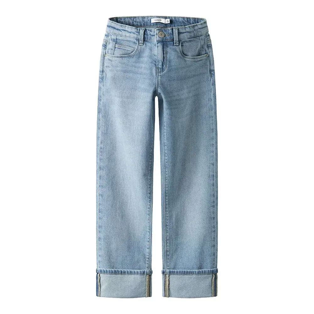 Джинсы прямого кроя Rose Straight Fold Fit NKF Name It, синий