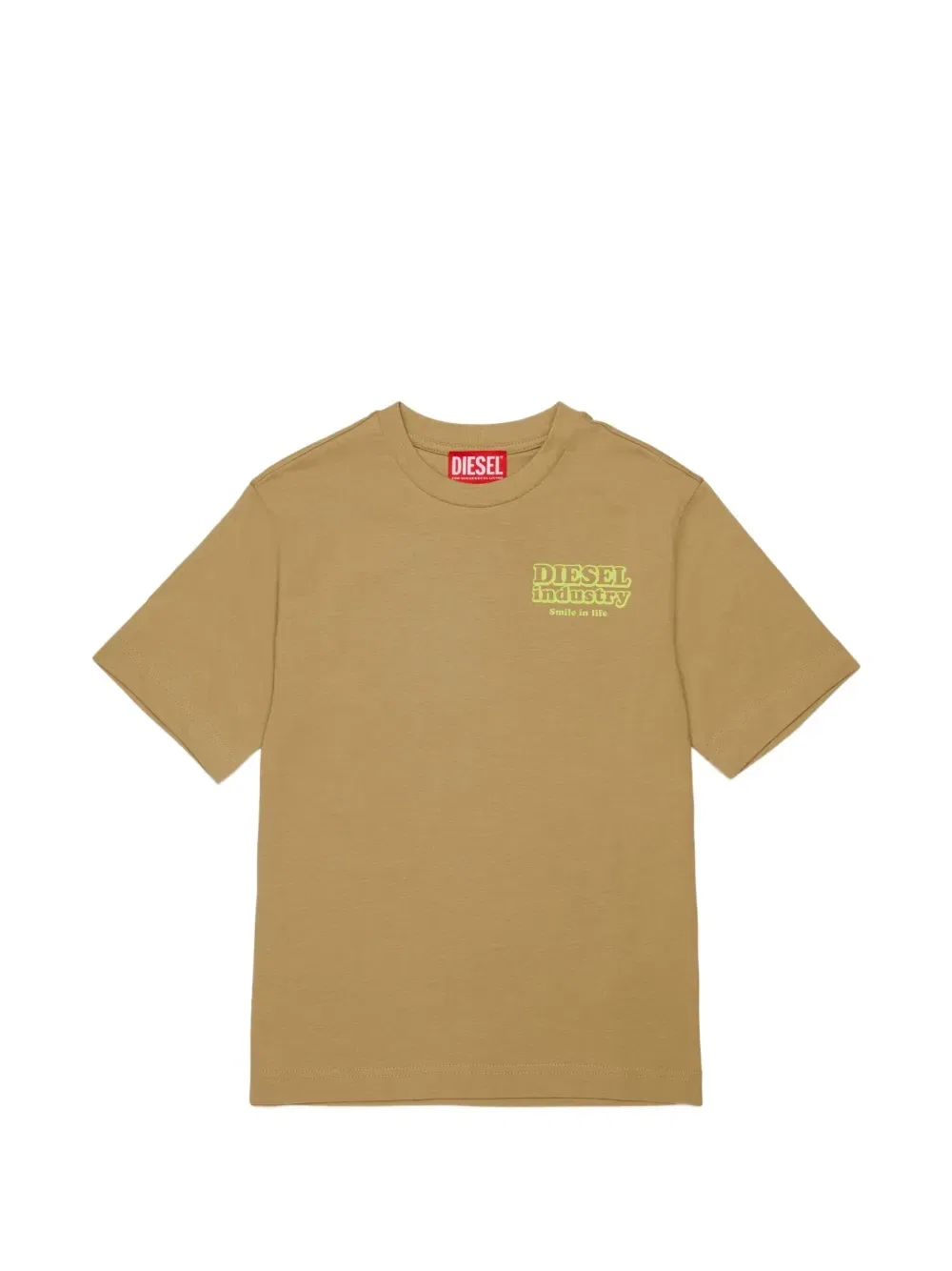 Футболка с логотипом Diesel Kids, бежевый