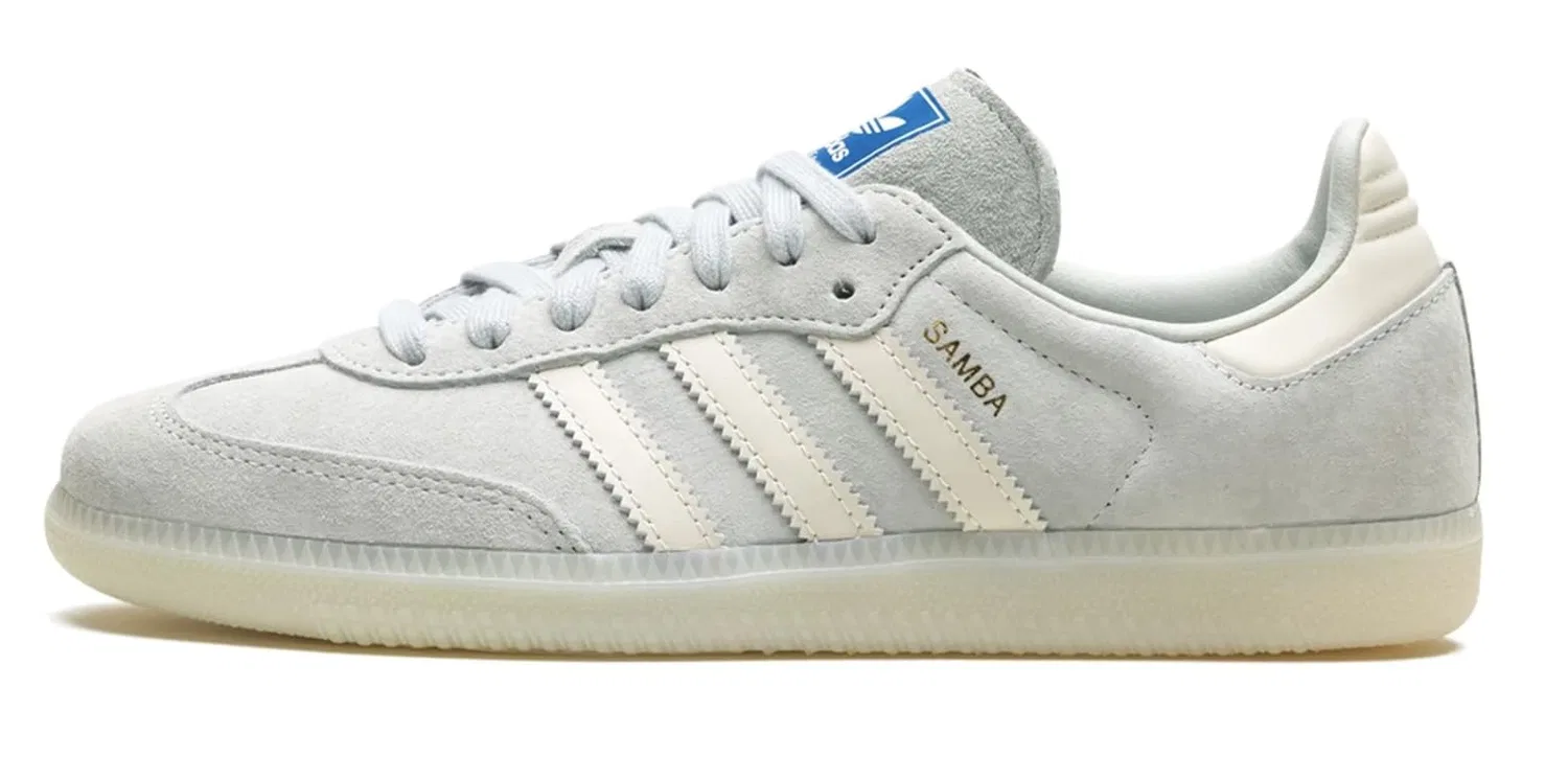 Детские кроссовки с полосатым принтом Samba Og Adidas, Wonder Silver Chalk White