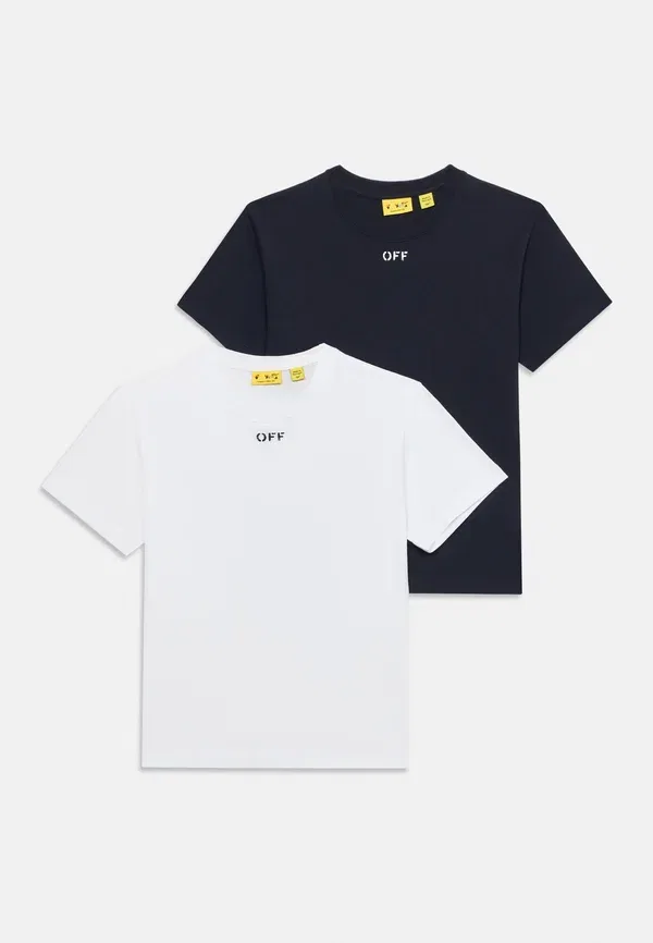 Футболка с принтом хлопок Stamp tee unisex 2 pack Off-white, Multi-coloured, мультиколор