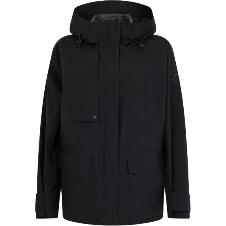 

Moose Knuckles Куртка с аппликацией логотипа, Black
