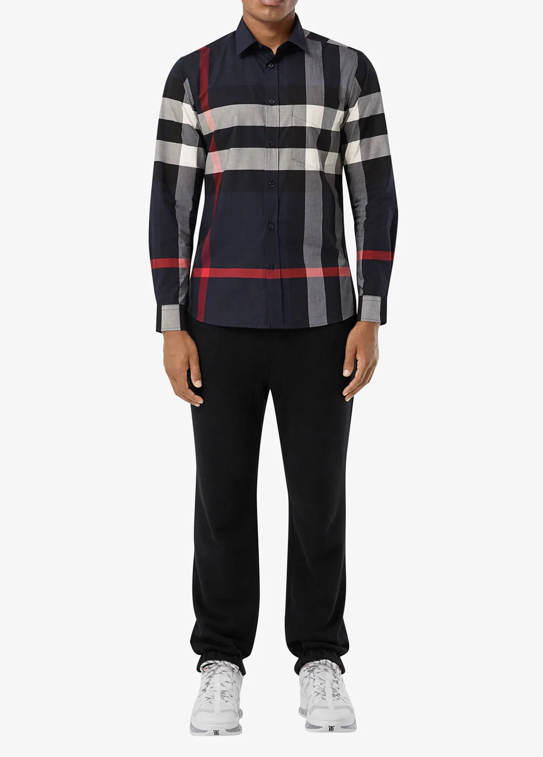 Рубашка Burberry Somerton, темно-синий — фото 4