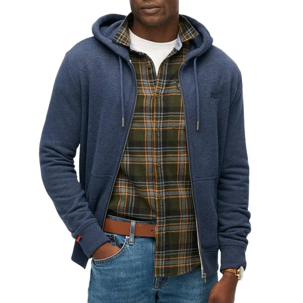 Мужское худи с принтом Essential Superdry, Navyblau