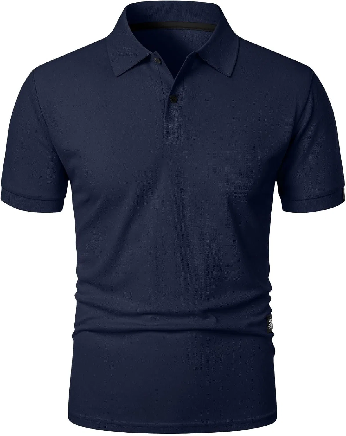 Мужская повседневная футболка поло с коротким рукавом Regular Fit, Navy — фото 3