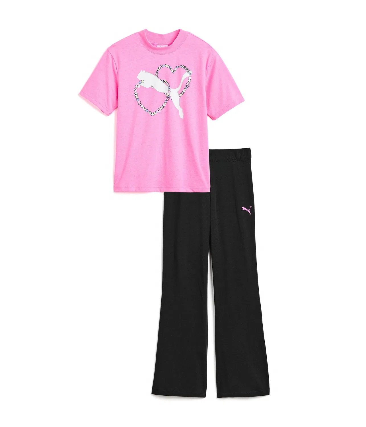Комплект из футболки и леггинсов (для детей постарше) Puma Kids, Pink Pixel