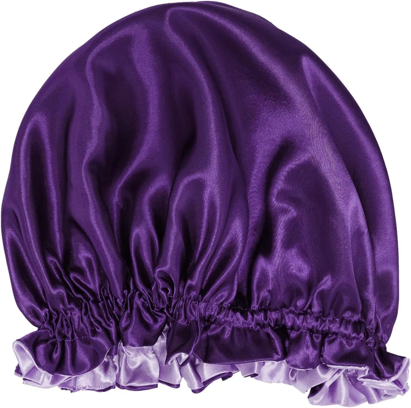 Шапочка для душа из атласа, Chtom, 27x22 см, Фиолетовый
