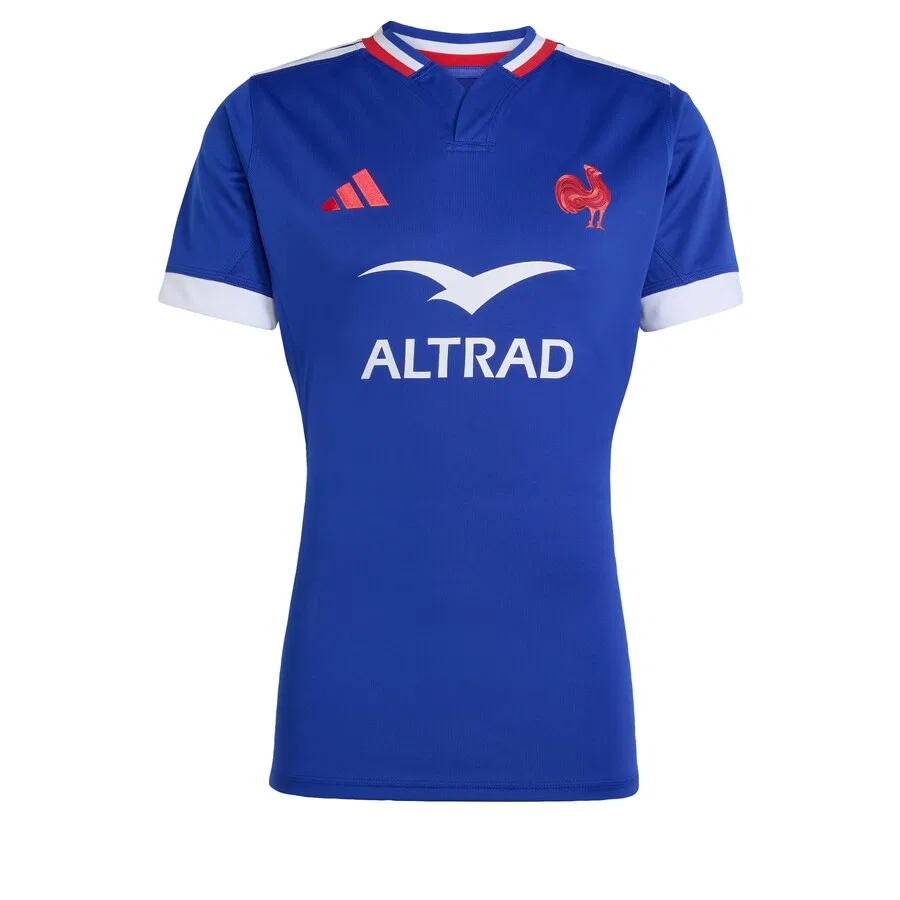 Футболка ADIDAS PERFORMANCE "France Rugby Performance fit replica" синего цвета