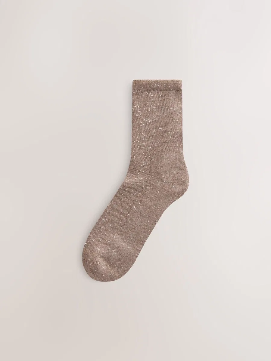 Носки Next 'Neppy Cushion Sole' в кремовом, светло-бежевом, шоколадном и капучино цветах — фото 2