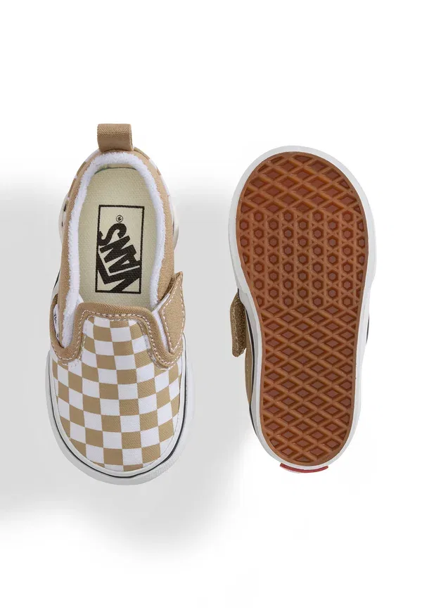 Кроссовки с клетчатым принтом Slip-on Vans Black, черный — фото 3