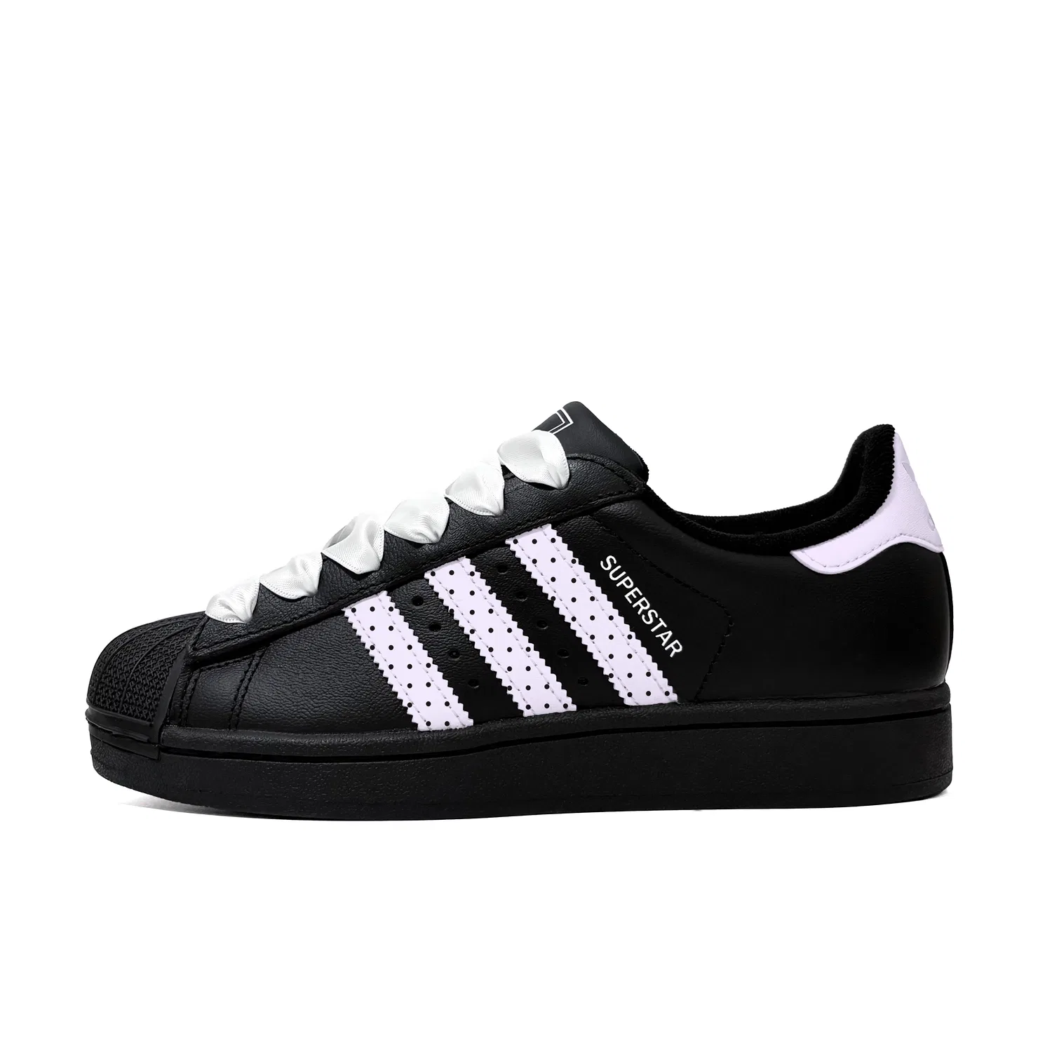 Детские кеды из кожи с ракушечным мысом Superstar 2 Adidas Originals, Black