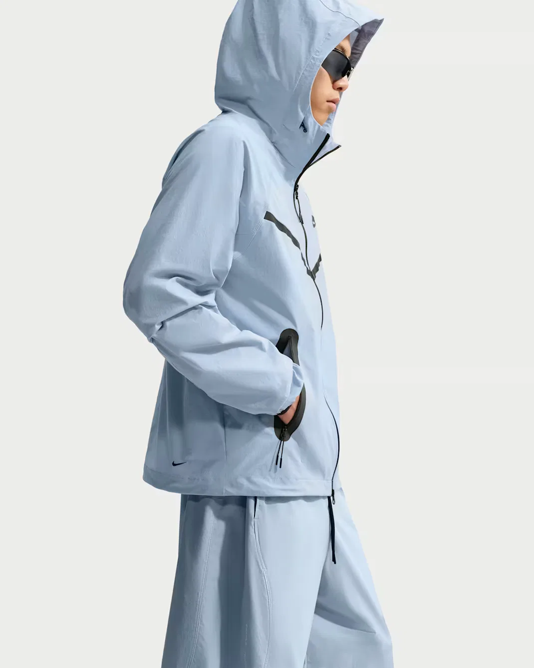 Мужская ветровка Dri-FIT Woven на молнии Nike Tech, Light Armory Blue/Light Armory Blue/Black — фото 3