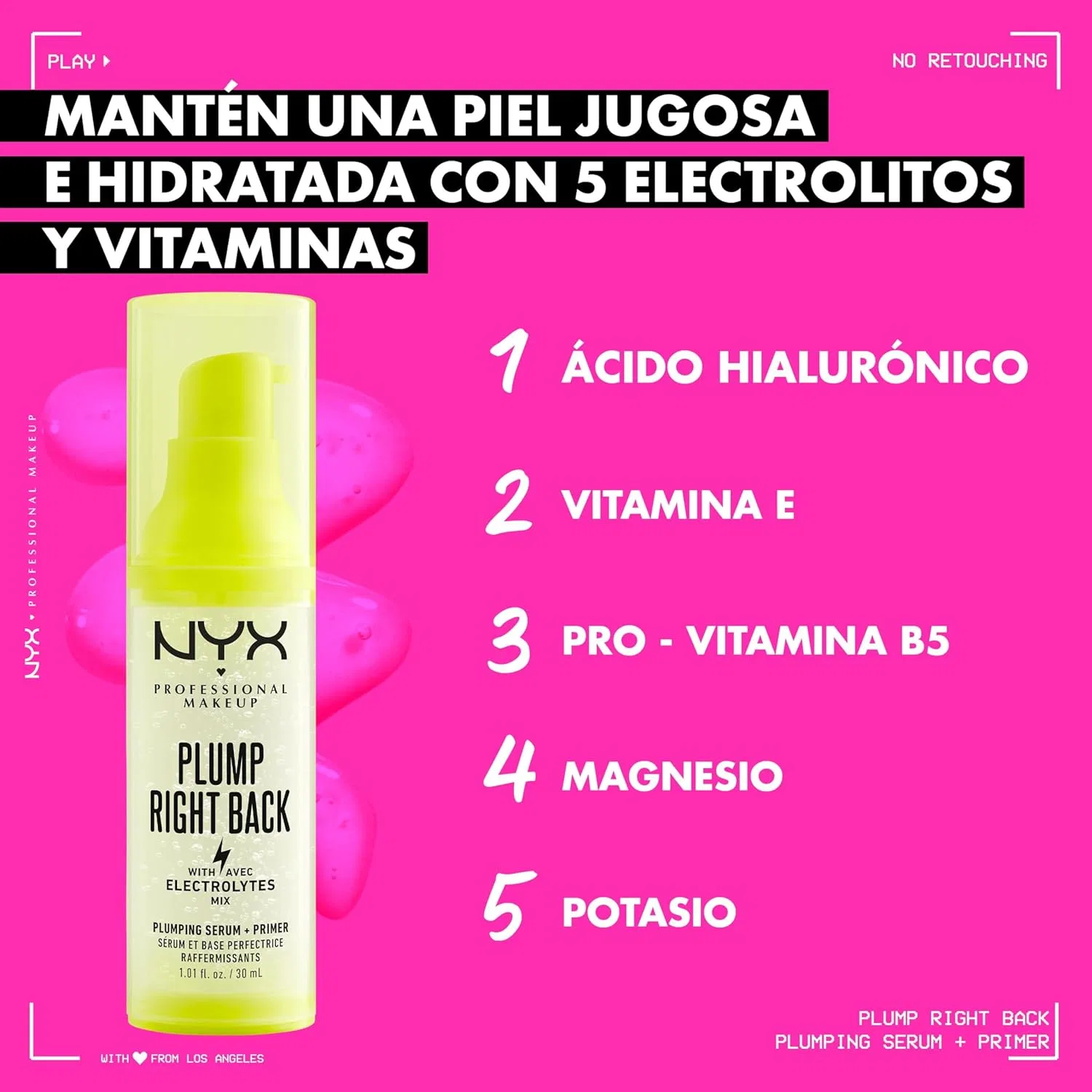 Праймер и сыворотка для лица NYX Professional Makeup Plump Right Back, 2 x 30 мл — фото 4