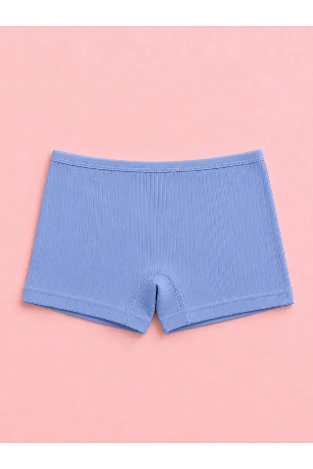 Детские трусы для девочек хлопковые комплект 12 шт Ultra comfortable 100% cotton ribbed girls' panties 12 pieces Meyzz, Assorted Ribbed Boxers — фото 4