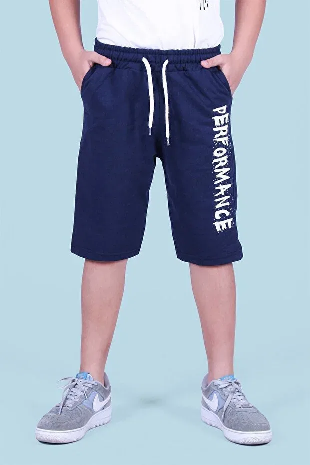 Детские шорты для мальчиков с принтом Performance Panio Kids, Navy Blue
