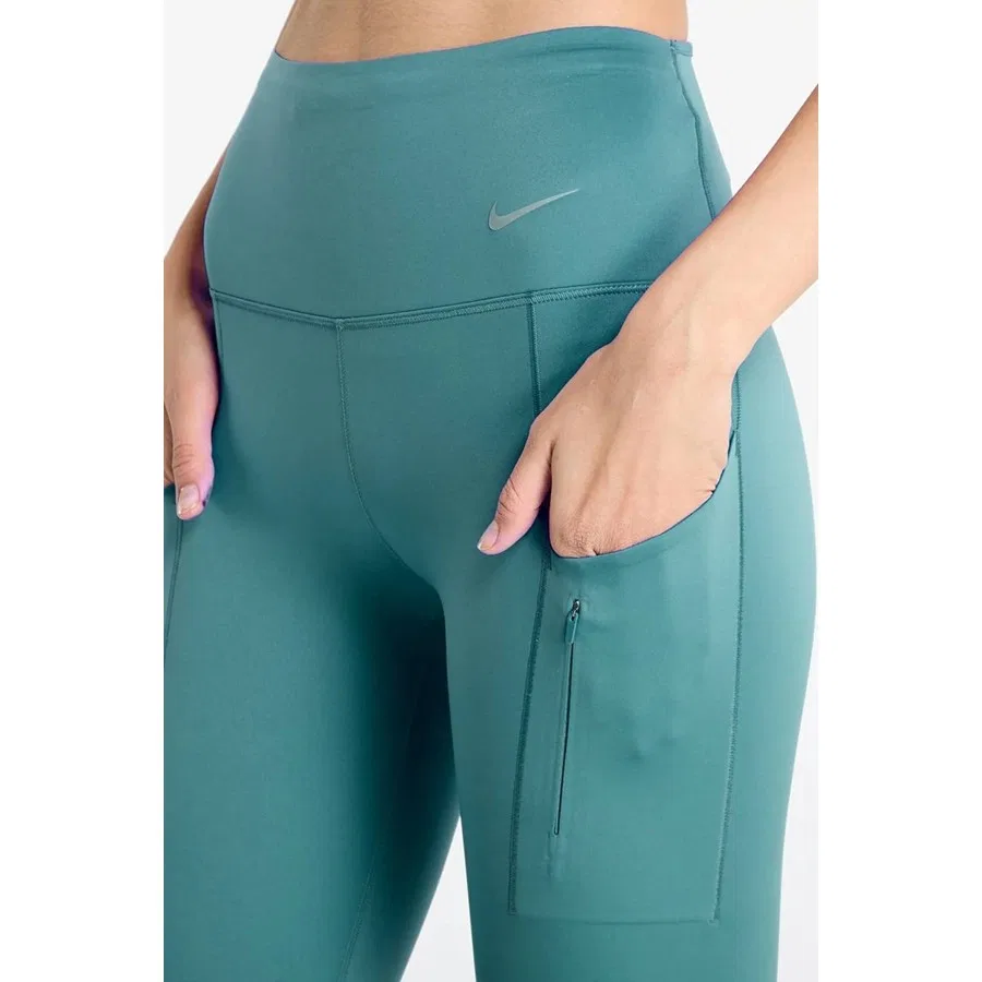 Женские леггинсы для тренировок с высокой посадкой и 6 карманами Nike Go Dri-FIT InfinaLock, Синий — фото 3