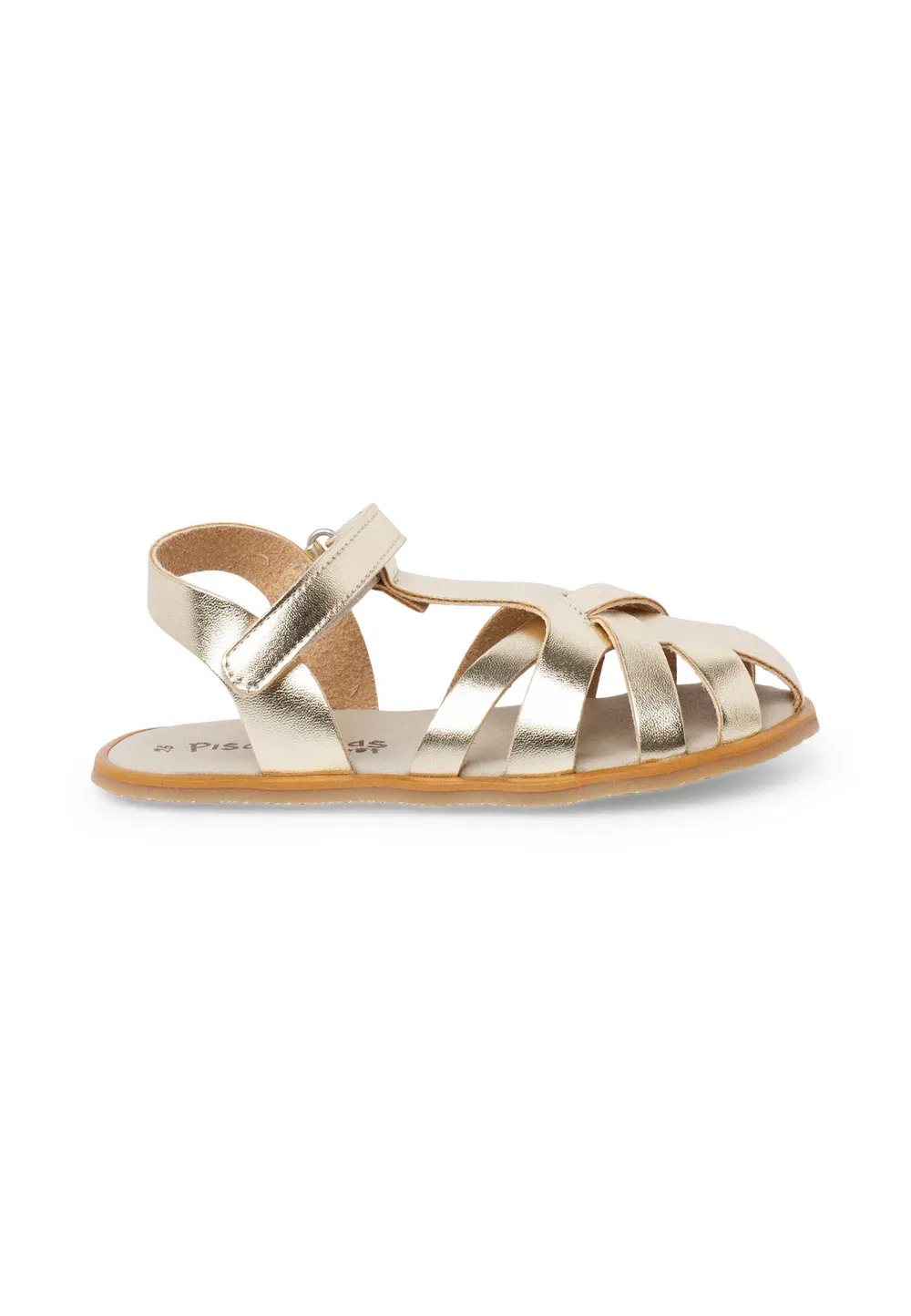 Sandalias cangrejeras босиком - сандалии Pisamonas, Gold-Coloured