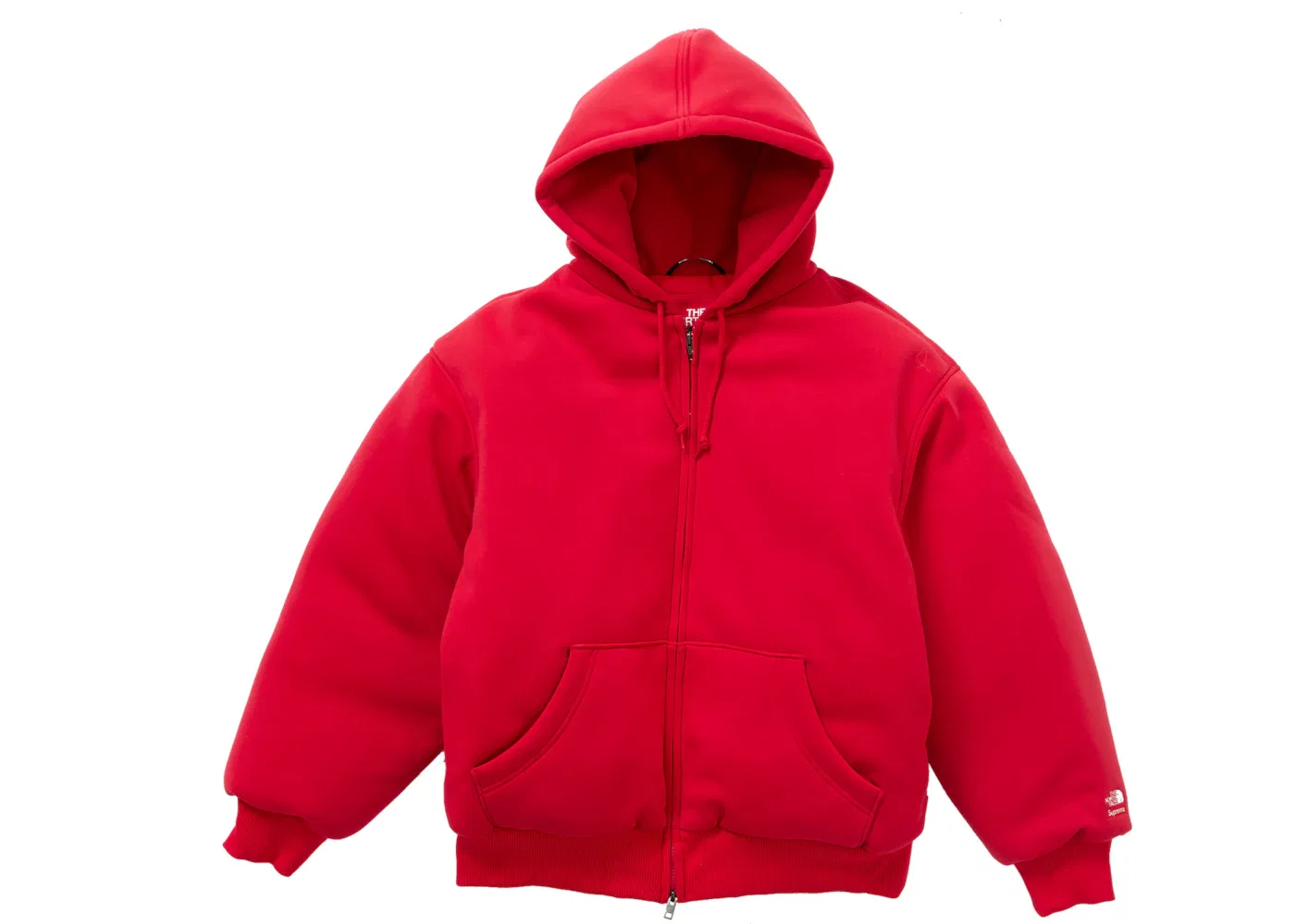 Мужская пуховая куртка-худи с молнией Supreme The North Face, Red