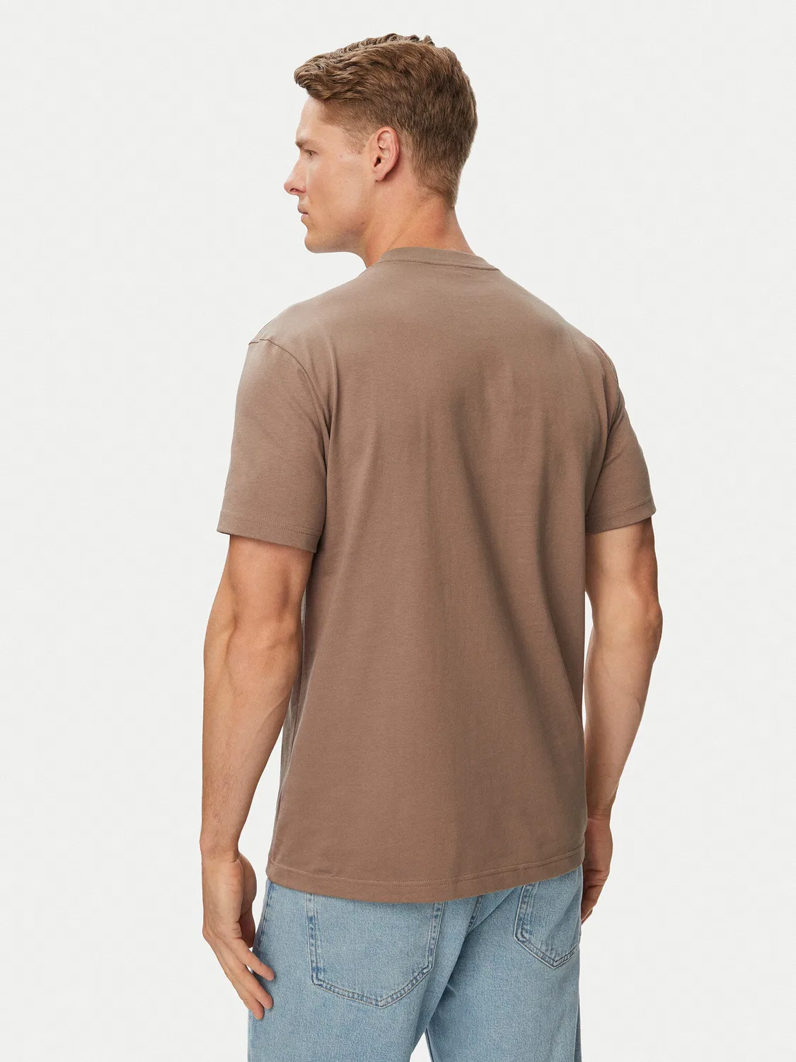 Мужская футболка стандартного кроя Kit Small Logo Adidas, бежевый — фото 3