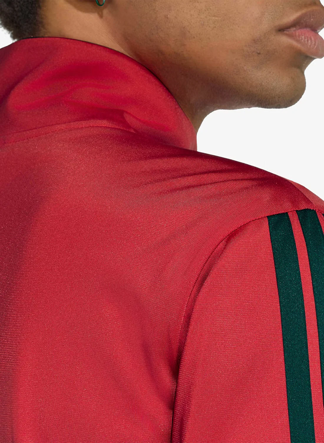 Куртка спортивная с воротником-стойкой Manchester United FC Adidas, track top — фото 4