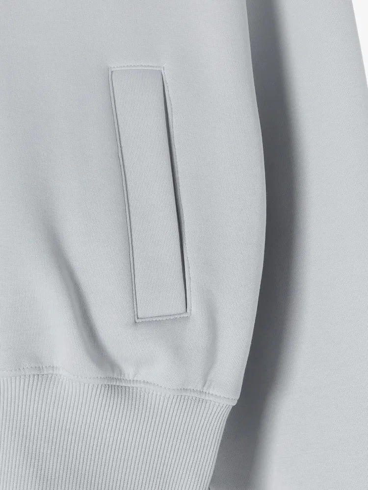 Свитшот женский LACOSTE JP Relax Fit Hooded Sweatshirt, светло-серый — фото 4