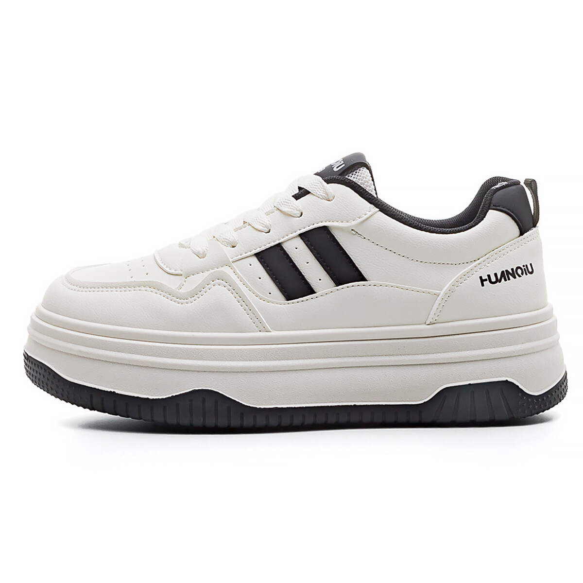 

Кроссовки HUANQIU Skateboarding Shoes Women's Low-top, бежевый/черный