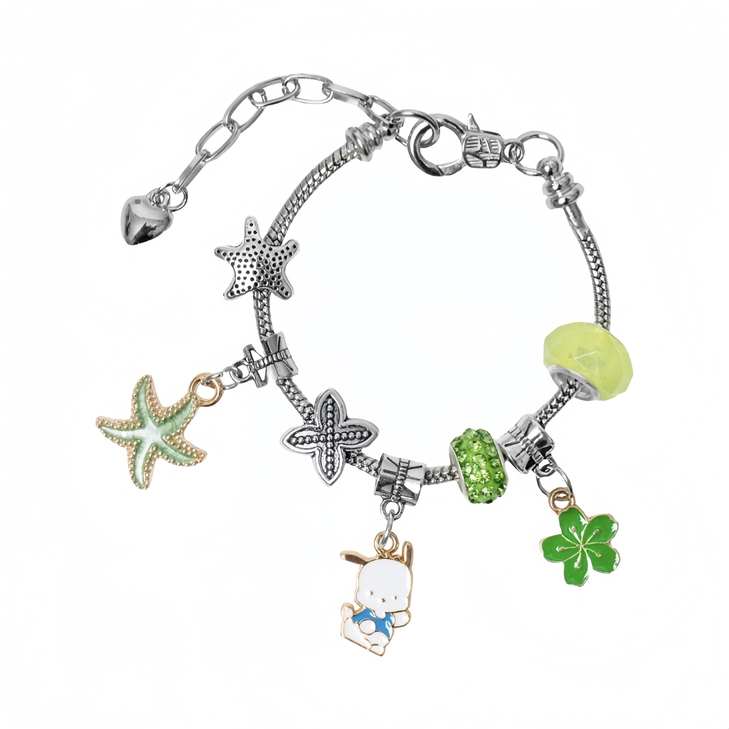 

Sanrio Браслет металлический pacha dogs для женщин студенческий принцесса на бегу с бусинами