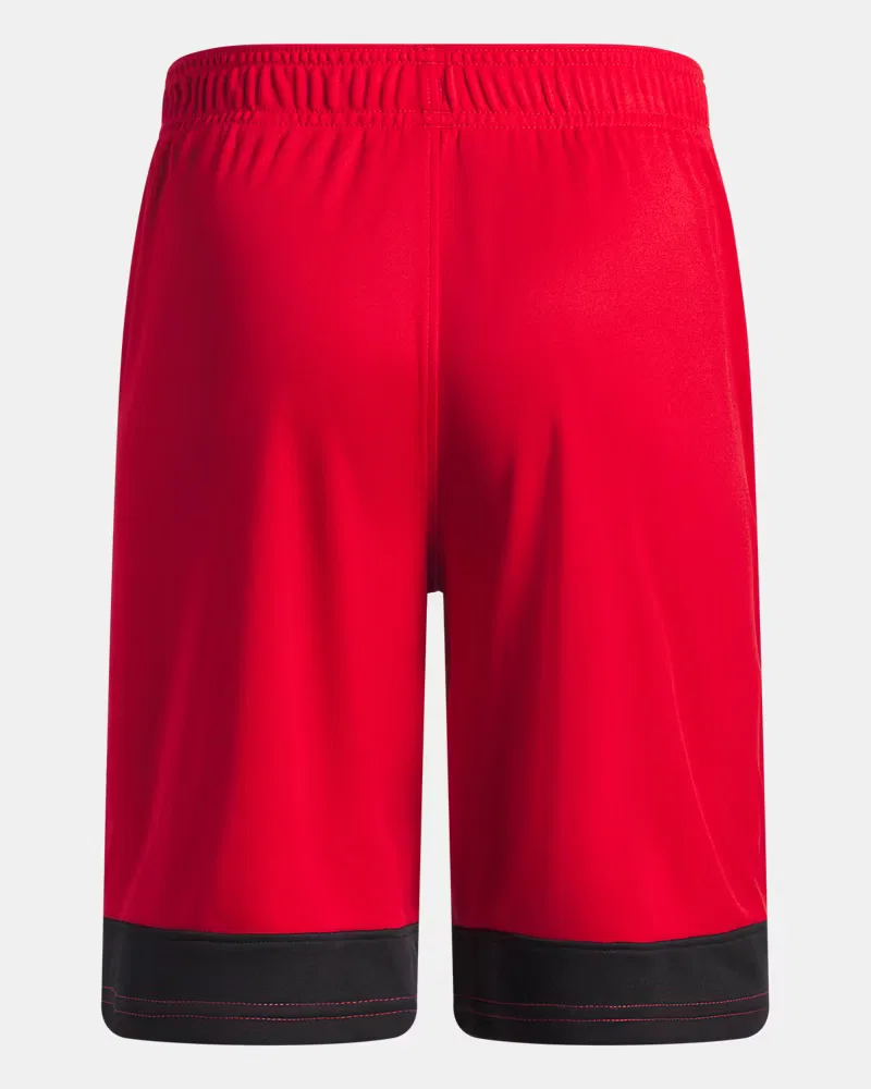 Шорты 20,3 см быстросохнущие UA Tech Graphic UnderArmour, Red/Black/Mod Gray — фото 2