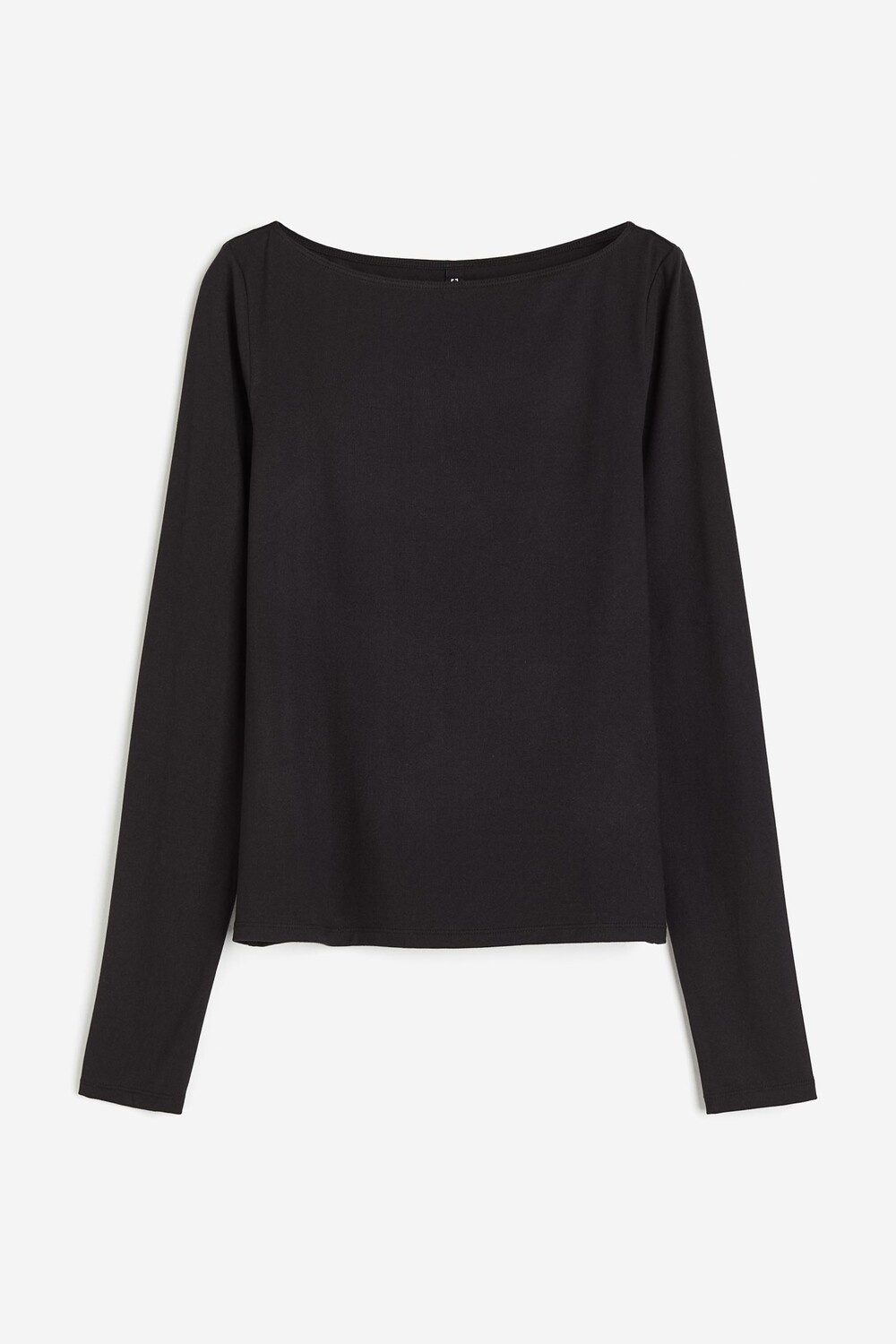 

Лонгслив H&M Boat-neck Jersey, черный