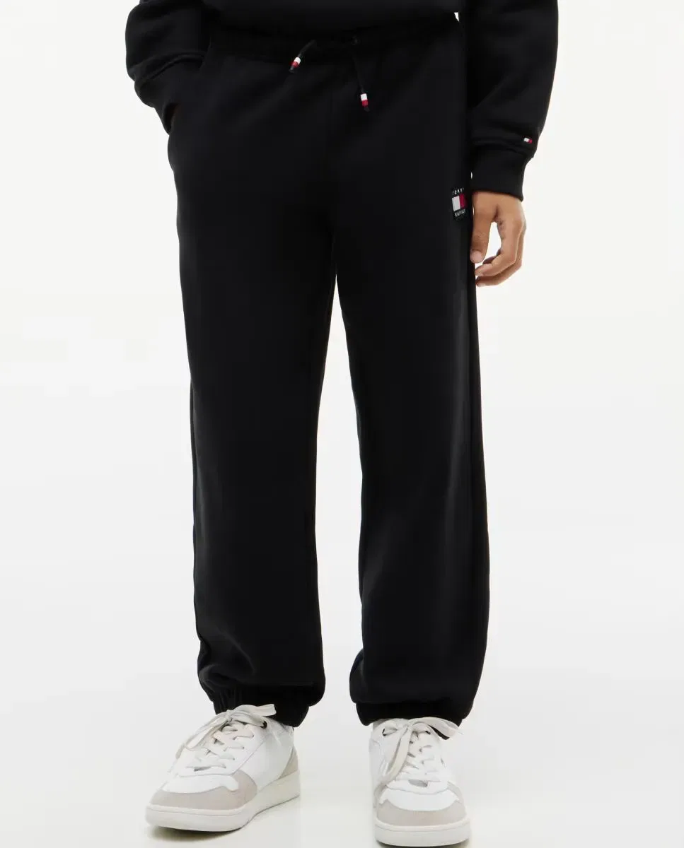Детские спортивные штаны для мальчиков с логотипом Tommy Hilfiger, Negro — фото 2