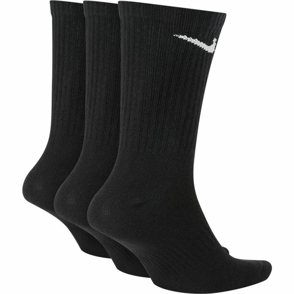 Мужские носки с технологией Dri-FIT Nike Everyday Lightweight Crew, Черный — фото 2