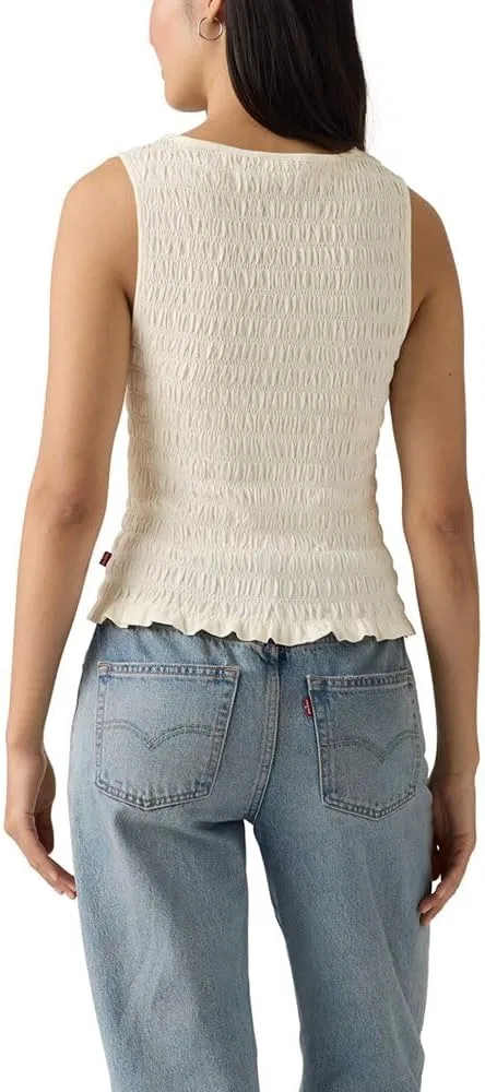 Женская блузка с эластичной сборкой Bella, Levi's, Egret — фото 2