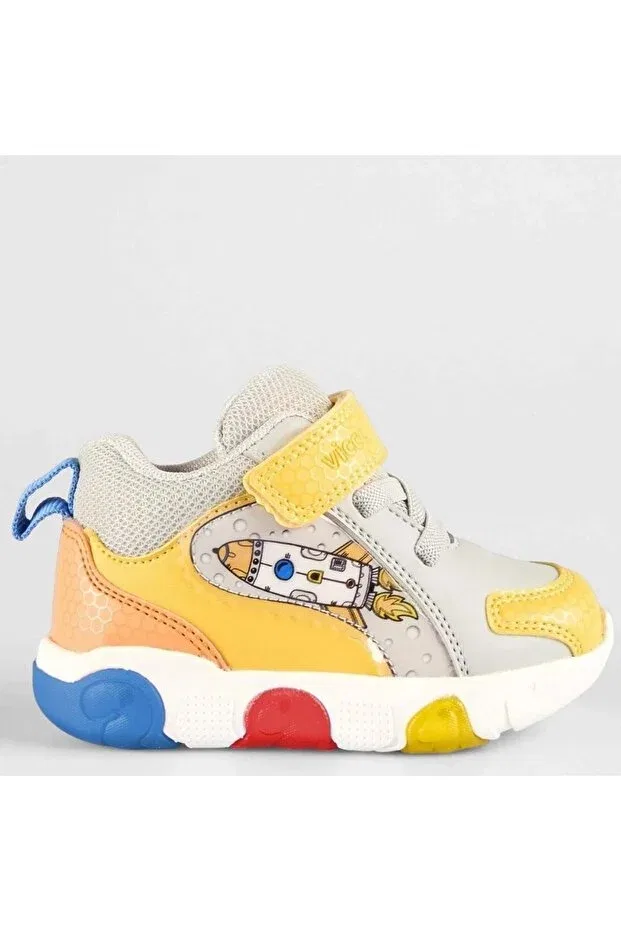 Детские спортивные кроссовки для девочек с липучкой Rocky Bebe Lighted Phylon Vicco, Gray — фото 3
