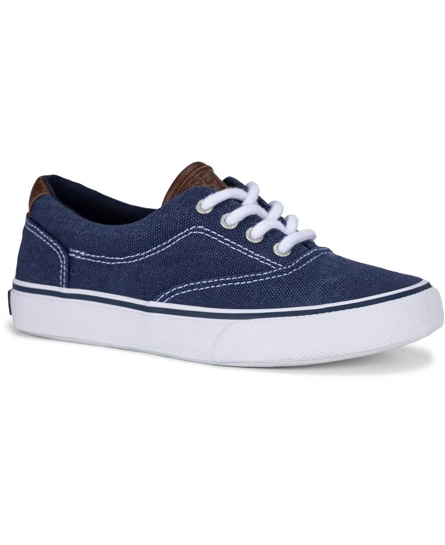 Кеды с хлопковыми шнурками и скрытой резинкой CVO Striper II Sperry, Midnight Blue Canvas