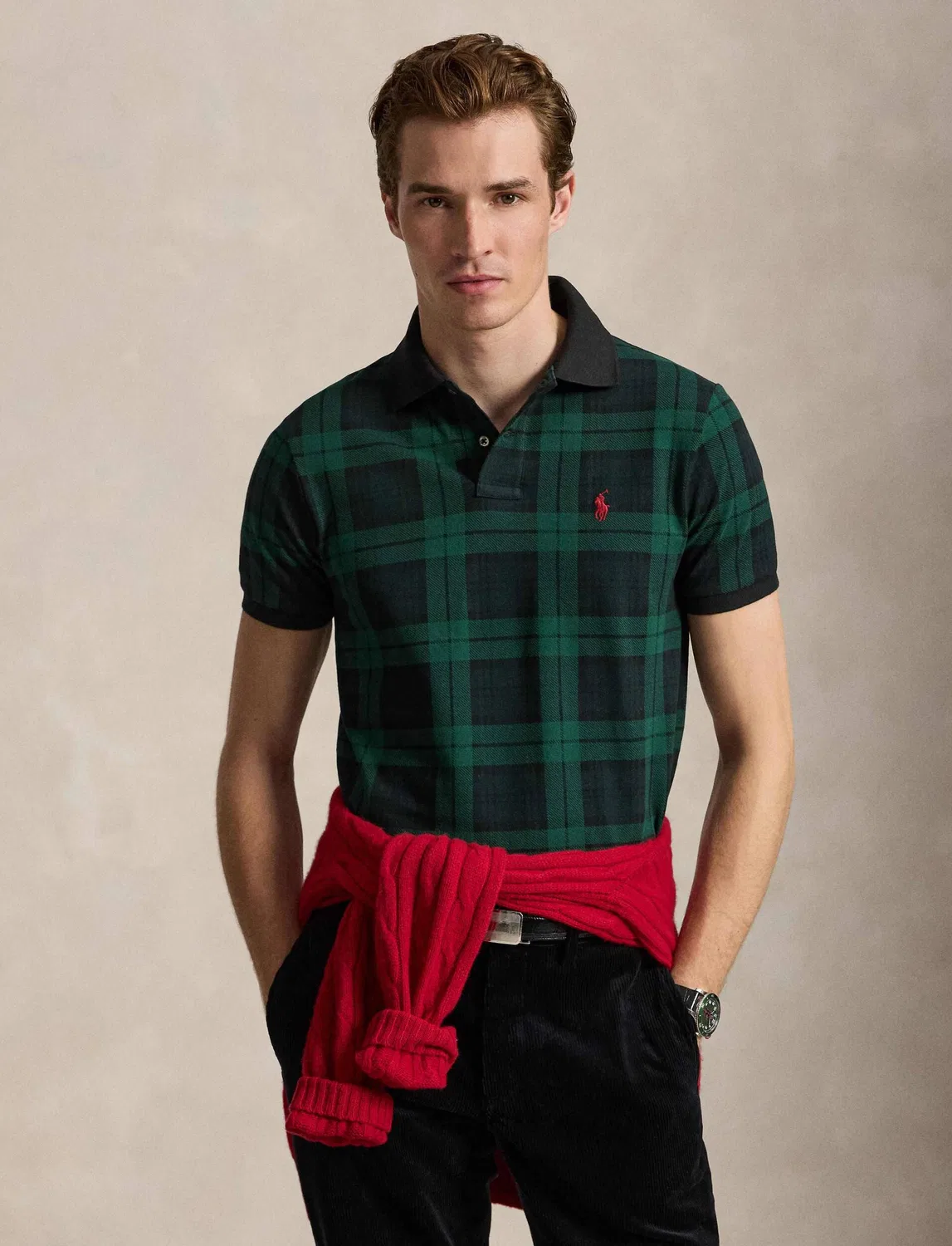 Поло с коротким рукавом Polo Ralph Lauren, Verde Bottiglia