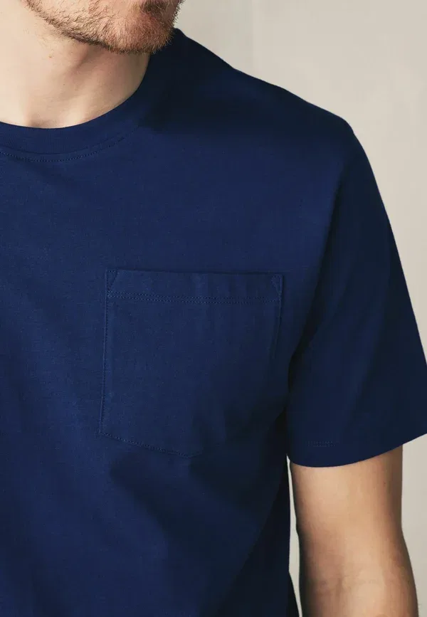 Пижамный комплект из хлопка Regular fit Short sleeve set Next, Navy blue, темно-синий — фото 4