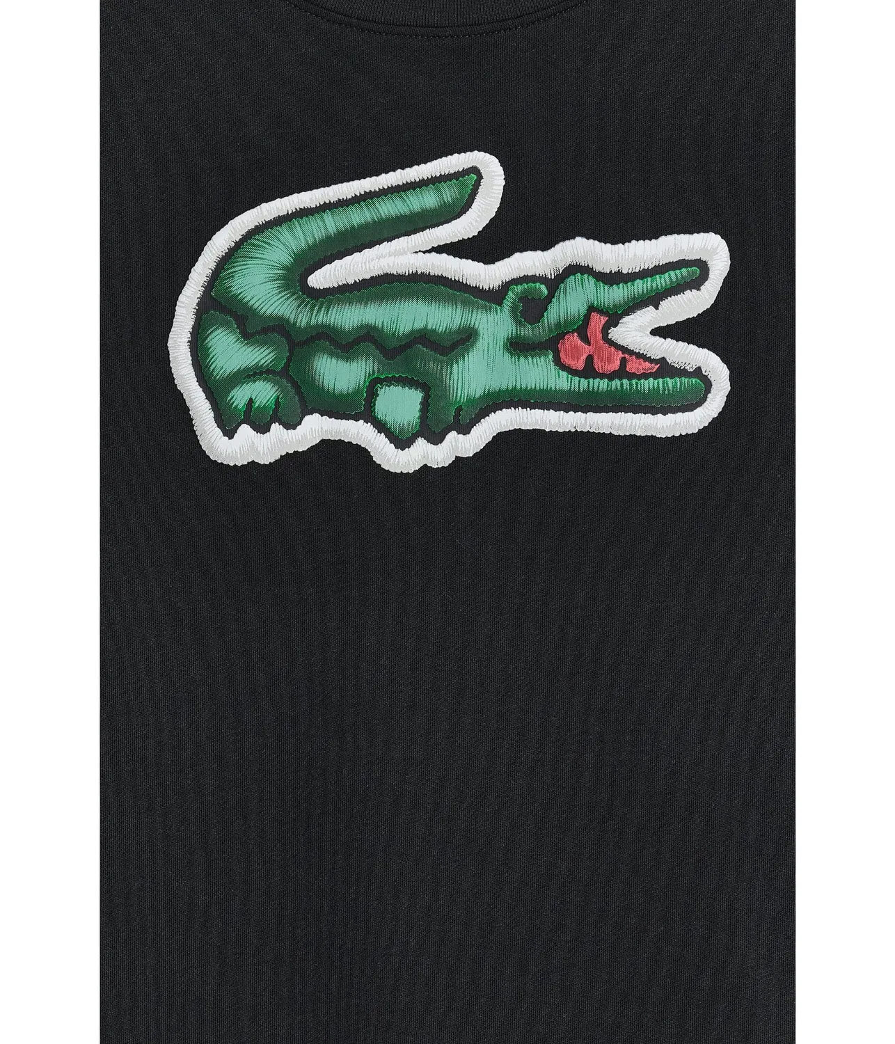 Футболка с объемным рисунком (для детей постарше) Lacoste Kids, Noir — фото 3