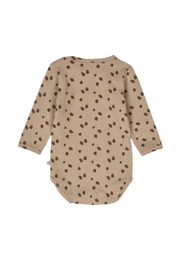 Боди с принтом Body Musli By Green Cotton beige, root-deep green, темно-зеленый/бежевый — фото 2