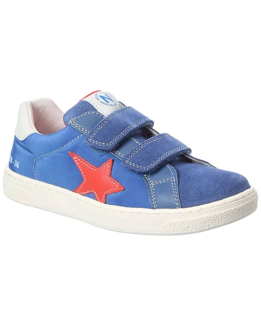 Детские кроссовки на двойной липучке Naturino Pinn Nylon & Suede, синий