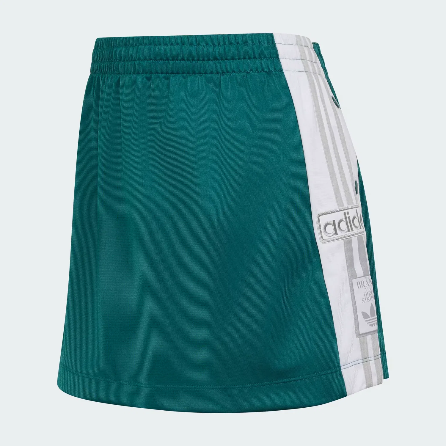 Женская юбка с эластичным поясом Adibreak Adidas Originals, насыщенный зеленый/белый/серый — фото 4