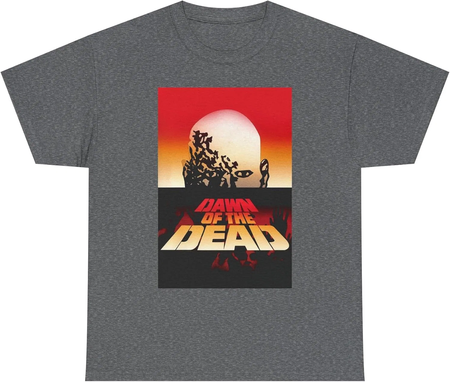 Женская футболка с принтом Dawn of the Dead, графитовый меланж