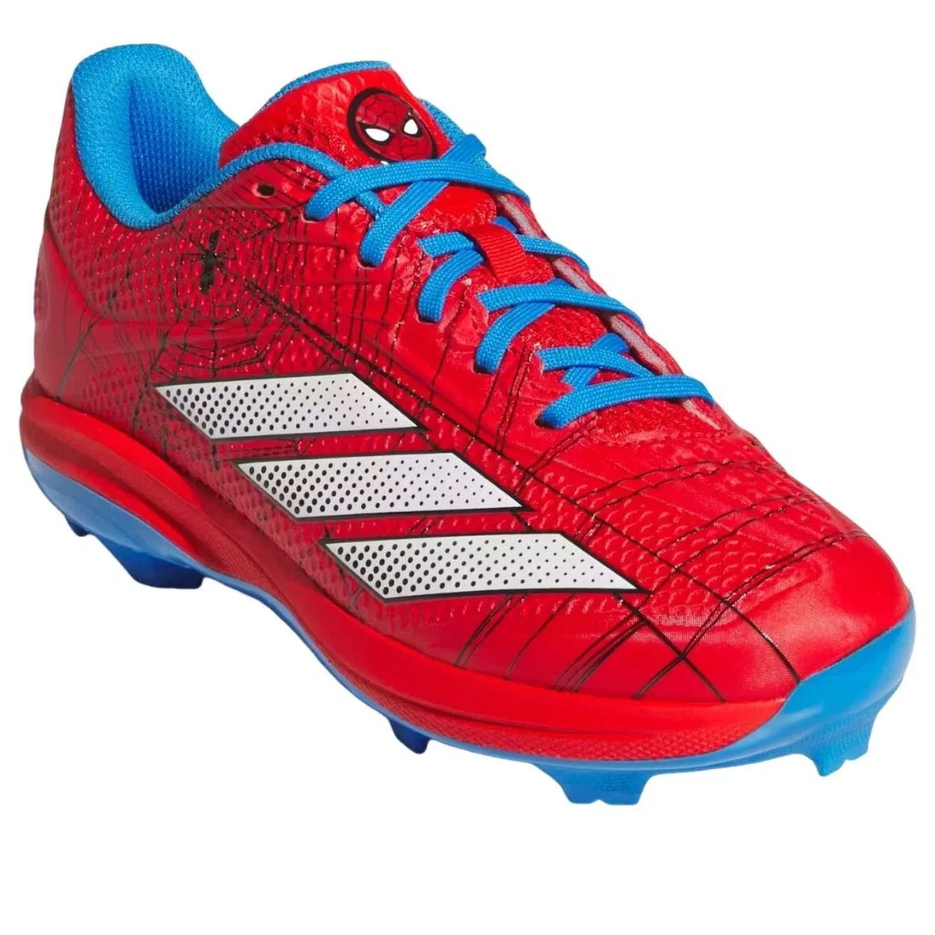 Детские футбольные бутсы с принтом Spider-Man Adidas Adizero Electric, красный — фото 2