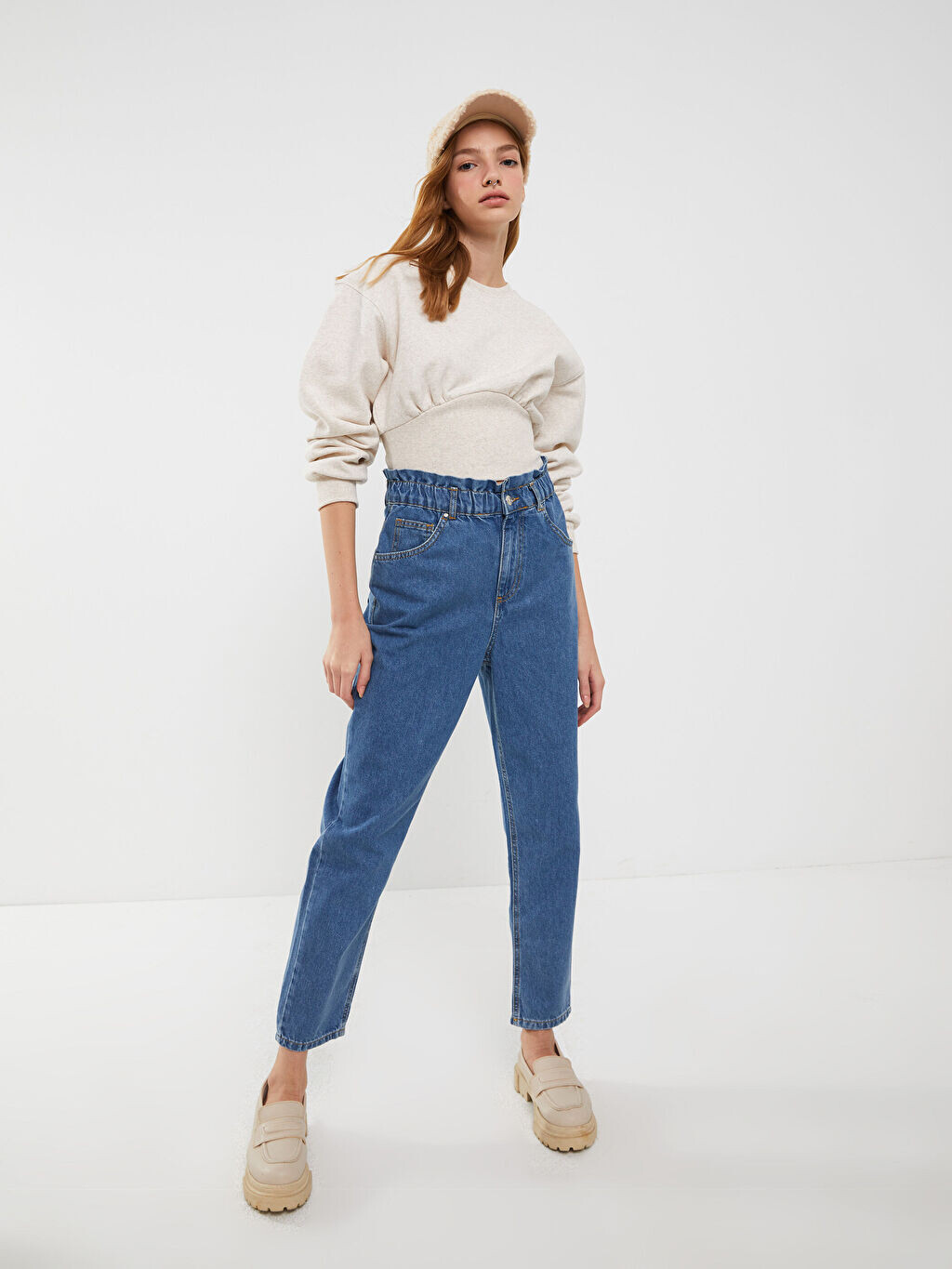 

Прямые женские джинсы Mom Fit Xside