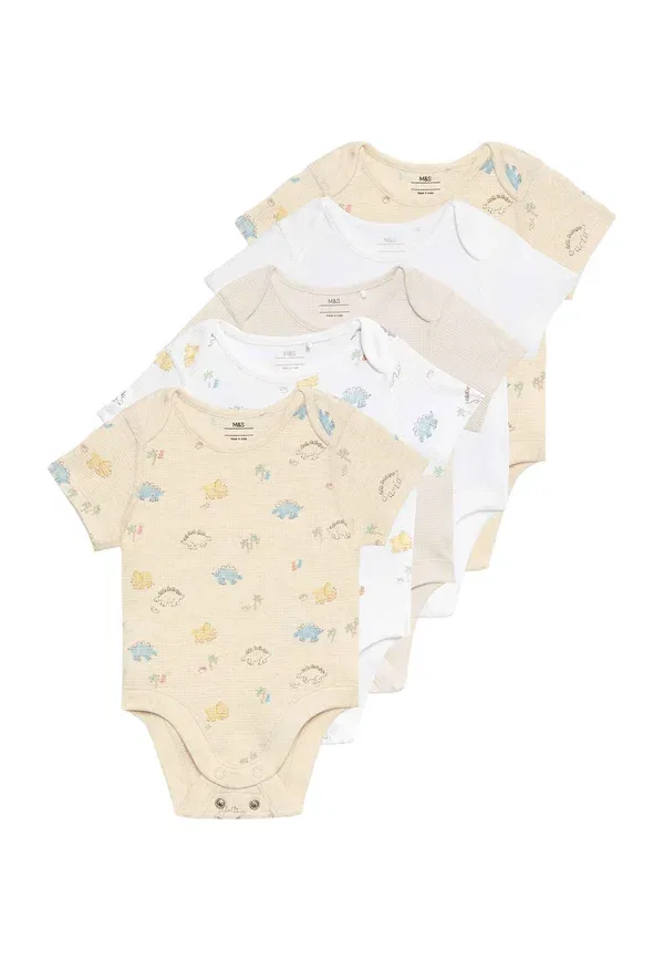Боди с динозаврами 5 pack dinosaur Marks & Spencer, calico